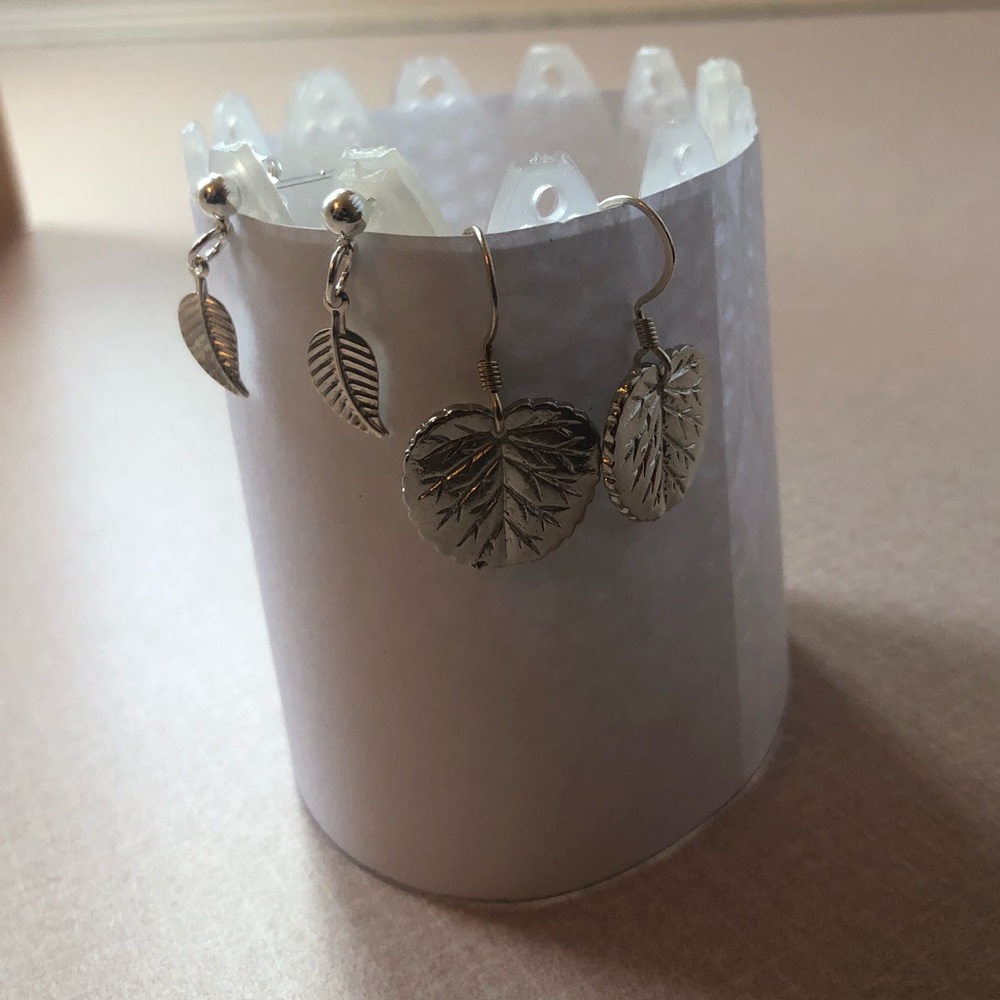 2 pairs of earrings handmade